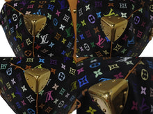 Load image into Gallery viewer, 新品同様 LOUIS VUITTON ルイヴィトン キーポル 45 ボストンバッグ M92640 モノグラム マルチカラー ブラック 村上隆 中古 4b004292