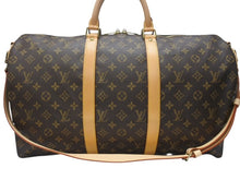 Load image into Gallery viewer, 新品同様 LOUIS VUITTON ルイヴィトン モノグラム キーポルバンドリエール50 ブラウン M41416 ボストンバッグ 中古 4b004665