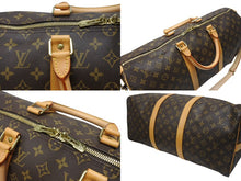 Load image into Gallery viewer, 新品同様 LOUIS VUITTON ルイヴィトン モノグラム キーポルバンドリエール50 ブラウン M41416 ボストンバッグ 中古 4b004665