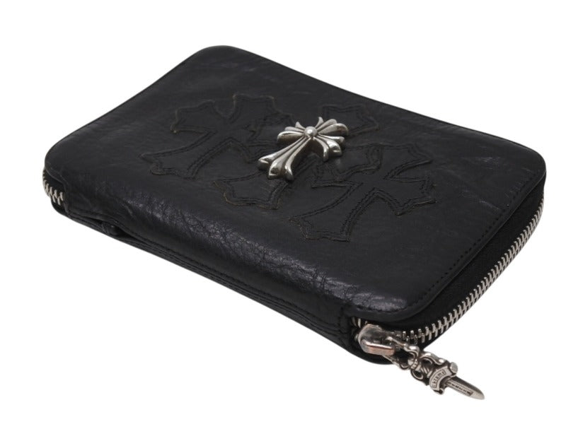 【美品】クロムハーツ BANK ROBBERラウンドジップレザーウォレット財布 CHROME HEARTS クロムハーツ BANK ROBBER バンクローバー