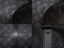 Load image into Gallery viewer, 新品同様 LOUIS VUITTON ルイヴィトン キーポル バンドリエール55 ボストンバッグ M40605 イニシャル入り モノグラム エクリプス 中古 4b004998