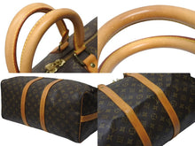 Load image into Gallery viewer, LOUIS VUITTON ルイヴィトン キーポル バンドリエール45 ボストンバッグ M41418 モノグラム ブラウン ゴールド金具 美品 中古 4b004999