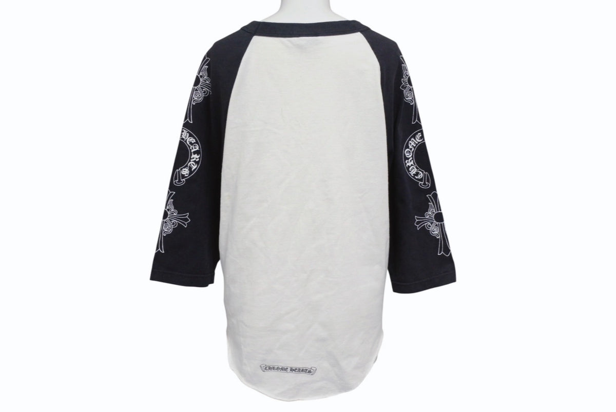 クロムハーツラグランシャツ クロムハーツ CHROME HEARTS ラグラン Tシャツ 長袖 プリント