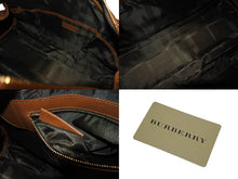 Load image into Gallery viewer, 極美品 BURBERRY バーバリー Bowling ボーリング ボストンバッグ FF12501 WS12501 ブラウン ゴールド金具 中古 4b005854