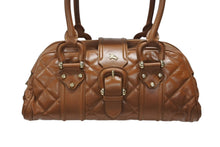 Load image into Gallery viewer, 極美品 BURBERRY バーバリー Bowling ボーリング ボストンバッグ FF12501 WS12501 ブラウン ゴールド金具 中古 4b005854