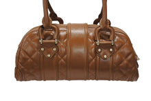 Load image into Gallery viewer, 極美品 BURBERRY バーバリー Bowling ボーリング ボストンバッグ FF12501 WS12501 ブラウン ゴールド金具 中古 4b005854