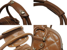 Load image into Gallery viewer, 極美品 BURBERRY バーバリー Bowling ボーリング ボストンバッグ FF12501 WS12501 ブラウン ゴールド金具 中古 4b005854
