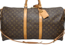 Load image into Gallery viewer, LOUIS VUITTON ルイヴィトン キーポル バンドリエール55 ボストンバッグ M41414 モノグラム ブラウン 美品 中古 4b005996