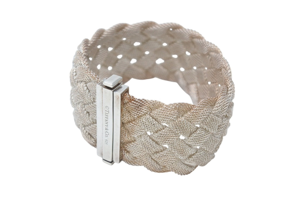 ティファニー　バングル　サマセット　メッシュ　シルバー925 ブレスレット TIFFANY&Co. ティファニー サマセット メッシュ バングル