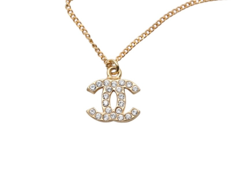 美品 CHANEL シャネル ネックレストップ ココマーク ラインストーン CHANEL ［飯能本店］CHANEL シャネル ココマーク ラインストーン