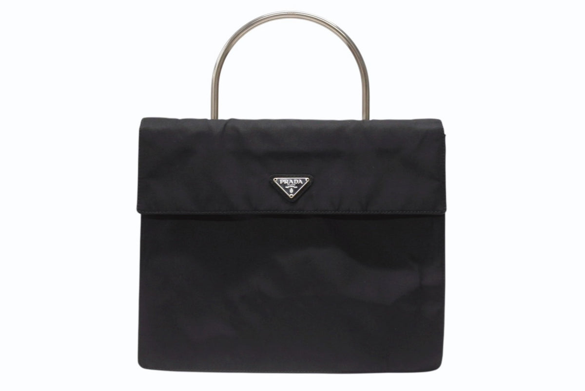 PRADA プラダ ハンドバッグ トライアングルロゴ B7003 メタル