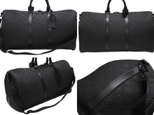 Load image into Gallery viewer, 新品同様 LOUIS VUITTON ルイヴィトン モノグラムトリヨン キーポル バンドリエール 50cm M59025 ボストンバッグ ブラック 中古 4b006832