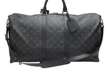 Load image into Gallery viewer, 新品同様 LOUIS VUITTON ルイヴィトン キーポル バンドリエール55 ボストンバッグ M40605 モノグラムエクリプス 中古 4b006849