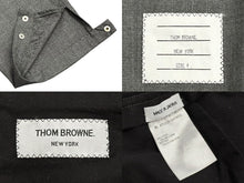 画像をギャラリービューアに読み込む, THOM BROWNE トムブラウン ストライプ スラックス MTT012A-00626035 イージーウェスト グレー サイズ4 美品 中古 4b006907