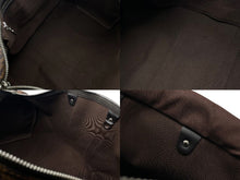 Load image into Gallery viewer, LOUIS VUITTON ルイヴィトン ボストン バッグ キーポル バンドリエール 45 チャップマン ブラザーズ ダミエ キャンバス ブラウン N42700 PVC レザー シルバー金具 美品 中古 4b007725