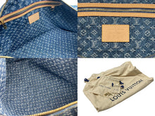 Load image into Gallery viewer, 新品同様 LOUIS VUITTON ルイヴィトン LV × TM キーポル バンドリエール 45 チェリー デニム モノグラム 村上隆 M13875 中古 4b007753