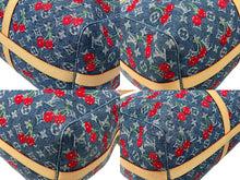 Load image into Gallery viewer, 新品同様 LOUIS VUITTON ルイヴィトン LV × TM キーポル バンドリエール 45 チェリー デニム モノグラム 村上隆 M13875 中古 4b007753