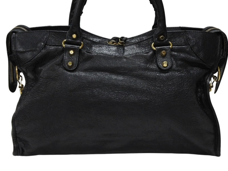 BALENCIAGA The City 2way 115748 Bag ブラック BALENCIAGA The City 2-Way Handbag/Shoulder Bag 115748 Black