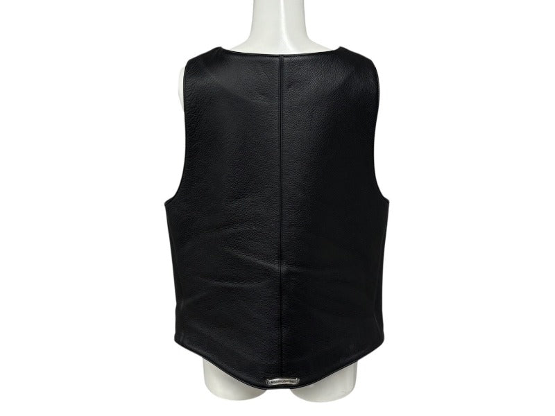 CHROME HEARTS クロムハーツ 新型 2B レザーベスト サイズL
