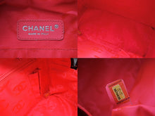 画像をギャラリービューアに読み込む, 極美品 CHANEL シャネル カンボンライン マルチポケット カンボンライン ボストンバッグ 9番台 カーフレザー ブラック ピンク 中古 4b008119