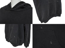 Load image into Gallery viewer, CHROME HEARTS クロムハーツ OLD Horseshoe Hoodie オールドモデル ホースシュー 袖プリント プルオーバーパーカーサイズM ブラック 美品 中古 4b008152