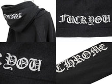 Load image into Gallery viewer, CHROME HEARTS クロムハーツ OLD Horseshoe Hoodie オールドモデル ホースシュー 袖プリント プルオーバーパーカーサイズM ブラック 美品 中古 4b008152