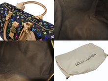 Load image into Gallery viewer, 新品同様 LOUIS VUITTON ルイヴィトン キーポル 45 ボストンバッグ M92640 モノグラム マルチカラー ブラック 村上隆 中古 4b008184