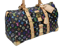 Load image into Gallery viewer, 新品同様 LOUIS VUITTON ルイヴィトン キーポル 45 ボストンバッグ M92640 モノグラム マルチカラー ブラック 村上隆 中古 4b008184