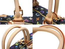 Load image into Gallery viewer, 新品同様 LOUIS VUITTON ルイヴィトン キーポル 45 ボストンバッグ M92640 モノグラム マルチカラー ブラック 村上隆 中古 4b008184