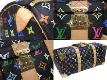 Load image into Gallery viewer, 新品同様 LOUIS VUITTON ルイヴィトン キーポル 45 ボストンバッグ M92640 モノグラム マルチカラー ブラック 村上隆 中古 4b008184