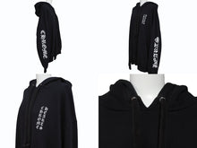 Load image into Gallery viewer, CHROME HEARTS クロムハーツ 袖プリント プルオーバーパーカー フーディ サイズXL ブラック 美品 中古 4b008187