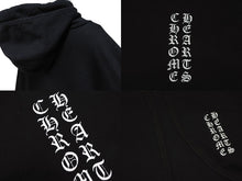 Load image into Gallery viewer, CHROME HEARTS クロムハーツ 袖プリント プルオーバーパーカー フーディ サイズXL ブラック 美品 中古 4b008187