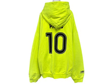 画像をギャラリービューアに読み込む, 極美品 BALENCIAGA バレンシアガ Soccer Paris Zip-Hoodie ジップアップフーディー パーカー 744457 サイズXXL グリーン 中古 4b008199