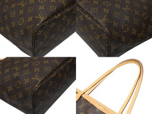 画像をギャラリービューアに読み込む, 極美品 LOUIS VUITTON ルイヴィトン トートバッグ モノグラム M40156 ネヴァーフルMM ブラウン PVCコーティングキャンバス 中古 4b008228