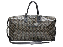 Load image into Gallery viewer, GOYARD ゴヤール ボーイング65 ボストンバッグ ヘリンボーン ゴヤールデインキャンバス ブラック シルバー金具 スト付き 美品 中古 4b008317
