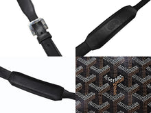 Load image into Gallery viewer, GOYARD ゴヤール ボーイング65 ボストンバッグ ヘリンボーン ゴヤールデインキャンバス ブラック シルバー金具 スト付き 美品 中古 4b008317