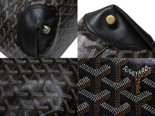 Load image into Gallery viewer, GOYARD ゴヤール ボーイング65 ボストンバッグ ヘリンボーン ゴヤールデインキャンバス ブラック シルバー金具 スト付き 美品 中古 4b008317