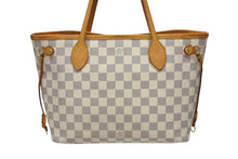 画像をギャラリービューアに読み込む, LOUIS VUITTON ルイ ヴィトン トートバッグ ネヴァーフルPM N51110 ダミエ アズール キャンバス ホワイト 美品 中古 4b008383