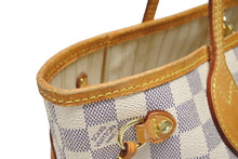 画像をギャラリービューアに読み込む, LOUIS VUITTON ルイ ヴィトン トートバッグ ネヴァーフルPM N51110 ダミエ アズール キャンバス ホワイト 美品 中古 4b008383