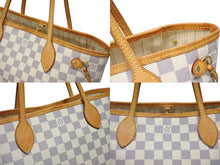 画像をギャラリービューアに読み込む, LOUIS VUITTON ルイ ヴィトン トートバッグ ネヴァーフルPM N51110 ダミエ アズール キャンバス ホワイト 美品 中古 4b008383