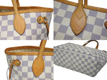 画像をギャラリービューアに読み込む, LOUIS VUITTON ルイ ヴィトン トートバッグ ネヴァーフルPM N51110 ダミエ アズール キャンバス ホワイト 美品 中古 4b008383