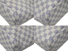 画像をギャラリービューアに読み込む, LOUIS VUITTON ルイ ヴィトン トートバッグ ネヴァーフルPM N51110 ダミエ アズール キャンバス ホワイト 美品 中古 4b008383