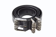 Load image into Gallery viewer, CHROME HEARTS クロムハーツ BLT CLT ROLLER 3PC/3PCケルティックローラー SIZE36 全長114cm レザーベルト ブラック 美品 中古 4b008443
