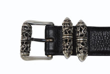 Load image into Gallery viewer, CHROME HEARTS クロムハーツ BLT CLT ROLLER 3PC/3PCケルティックローラー SIZE36 全長114cm レザーベルト ブラック 美品 中古 4b008443