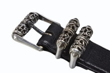 Load image into Gallery viewer, CHROME HEARTS クロムハーツ BLT CLT ROLLER 3PC/3PCケルティックローラー SIZE36 全長114cm レザーベルト ブラック 美品 中古 4b008443
