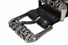 Load image into Gallery viewer, CHROME HEARTS クロムハーツ BLT CLT ROLLER 3PC/3PCケルティックローラー SIZE36 全長114cm レザーベルト ブラック 美品 中古 4b008443