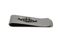 Load image into Gallery viewer, CHROME HEARTS クロムハーツ MNY CLIP SM フローラルクロス マネークリップ スモール 重量約56.4g スターリングシルバー 美品 中古 4b008444