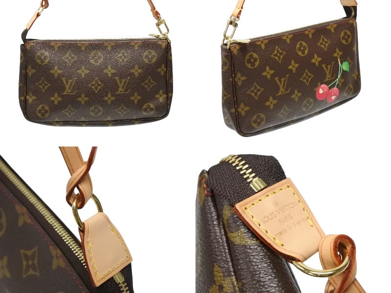 ルイヴィトン モノグラムチェリー　ポシェットアクセソワール ポーチ 極美品 LOUIS VUITTON ルイヴィトン モノグラム チェリー
