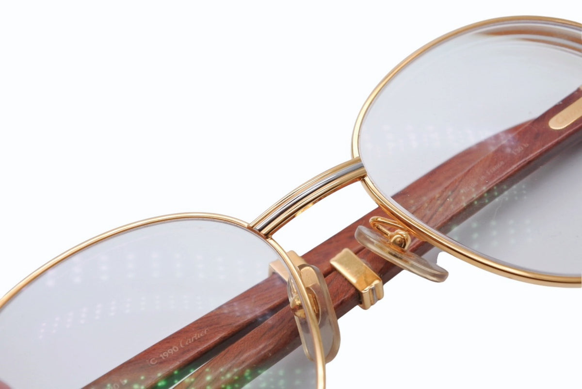 極美品 Cartier カルティエ トリニティ サングラス メガネ 度あり