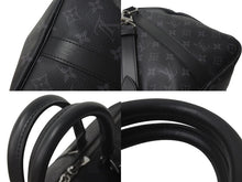 Load image into Gallery viewer, 新品同様 LOUIS VUITTON ルイヴィトン エクリプス キーポル バンドリエール45 ボストンバッグ M40569 シルバー金具 ブラック 中古 4c073964